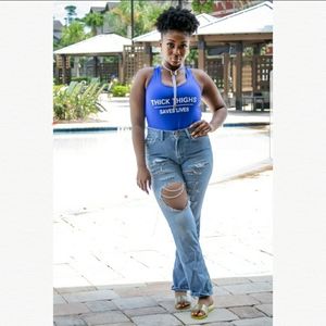 New! Thick Thighs Bodysuit / Swimsuit